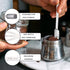 Sibba Teaspoon Long Handle Measuring Spoons Stainless Steel Metal Scoop Individual Spoons Measure Tools Portable Scales Scoop Tablespoon for Coffe...