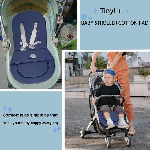 Baby Stroller Seat Liner for Stroller Universal Baby Stroller Cooling Cotton Pad Infant Car Stroller Accessories Breathable Mat for Pushchair Car ...
