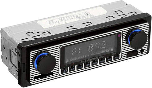 Car Stereo for Bluetooth, Retro Car FM Radio Smart Player, Electronic Auto FM Radio Receiver, Hands-Free Calling, Support MP3/WMA/WAV/AUX...