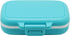 Small Pill Box Supplement Case for Pocket or Purse - 3 Removable Compartments Travel Medication Carry Case - Daily Vitamin Organizer Box (Blue)...