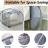 Collapsible laundry baskets - Mesh Pop Up Laundry Basket, Space-Saver with Side Pocket - Portable & Versatile Bathroom and Home Organizer for Laun...