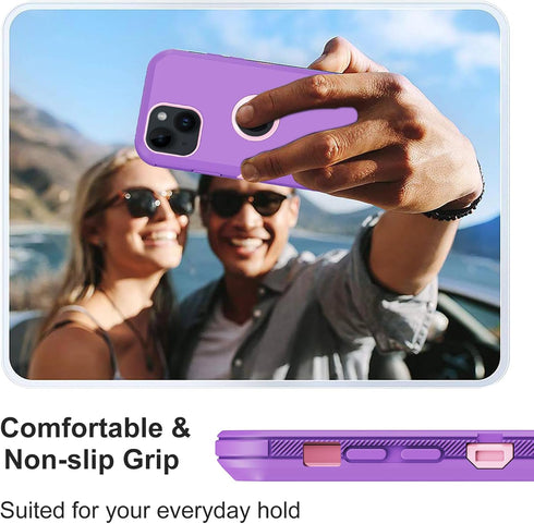 for iPhone 15 Plus Case, with Built in Screen Protector Heavy Duty Drop Protection, Full Body Rugged Shockproof Dust Proof Protective Phone Cover ...