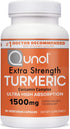 Qunol Turmeric Curcumin Capsules, 1500mg Extra Strength Supplement, Patented Hydro-Soluble Technology, Alternative to Turmeric Curcumin with Black...