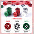 PAGOW 210Pcs Christmas Wooden Buttons, Buffalo Plaid Round Black Red White Green Buttons, 4 Holes Plaid Craft Buttons Bulk for Sewing DIY Decorati...