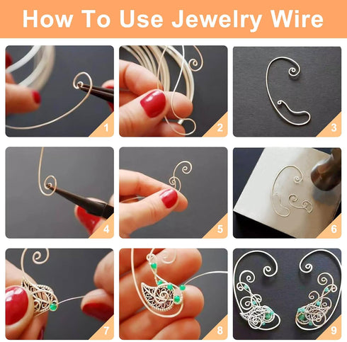 18 Gauge Wire for Jewelry Making, Evatage 6 Rolls Jewelry Craft Wire Tarnish Resistant Copper Beading Wire for Jewelry Making Supplies and Crafts...