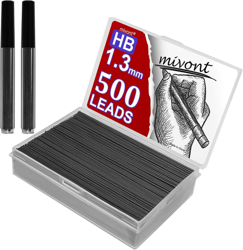 500pcs 1.3mm HB Mechanical Pencil Refill Plastic Automatic Pencil Lead Refill drawing draft...