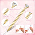 10 Pcs Bridal Shower Pens Bridesmaid Pens Diamond Pens with 10 Sheer Organza Bags Crystal Metal Ballpoint Pens Bling Pens for Wedding Party Favors...