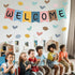 57pcs Boho Rainbow Welcome Banner Welcome Bulletin Board Set for Classroom Decoration Back to School Supplies...