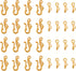 Craftdady 50 Sets Tibetan Gold S Hook Eye Toggle Clasps Metal Closure End Clasps with Bar for Bracelet Necklace Jewelry Making...