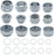 12 Pieces Faucet Adapter Kit Kitchen Aerator Adapter Male To Female,Male To Male Faucet Adapter Water Hose Adapter(Faucet Adapter Various Sizes)...