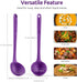 13 inch Silicone Soup Ladle: U-Taste 600ºF Heat Resistant 4 oz Large Non-stick Seamless Rubber Kitchen Deep Serving Spoon with Non-slip Solid Long...