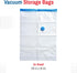 5 Pack Small Vacuum Storage Bags for Comforters, Blankets & Clothes – Vacuum Sealed Compression Bags with Hand Pump – Space Saver Storage Bags for...