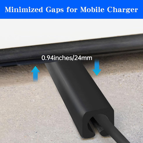 EV Charger Cable Protector, Garage Door Pass Through, Electric Car Charging Cable Protector, Heavy-Duty Soft Rubber, ID 15mm, for Tesla Gen 3 Wall...