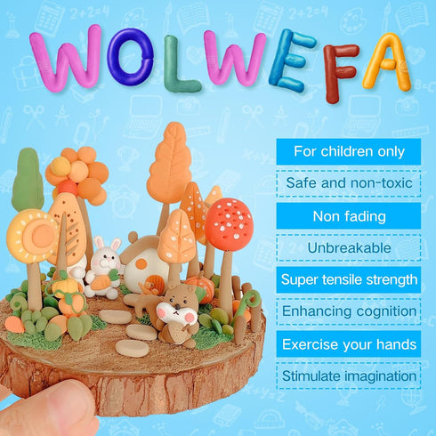 100g Foam Clay, Modeling Clay, Green Air Dry Ultra Light Clay, Non-Toxic, Non-Sticky, Ideal Gift for Boys and Girls...
