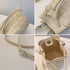 Bucket Purses for Women, Mini Leather Woven Bucket Bag Drawstring Purse Hobo Crossbody Bucket Handbags...
