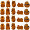 Luminous Capybara Mini Resin Animals Figurines,Desktop Tabletop Outdoor Craft Decor for Miniature Garden Accessories (20pcs)...