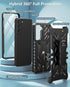 WTYOO for Samsung Galaxy S21 FE Case: Rugged Durable Armor Shell with Kickstand & Holster | Shockproof Protector Heavy Duty Military Grade Protect...