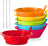 Kids Cereal Bowls with Straws - Set of 6 Plastic Bowl with Straw For kids BPA Free Dishwasher and Microwave Safe - 22 Oz Toddlers Bowls with Built...