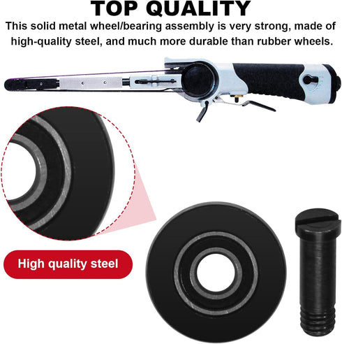 3037PAR Pneumatic belt sander bearing 3037 Pulley Assembly Fits for Astro Pneumatic Tool - Steel - Inc 1,2,3,61-2 Pcs...