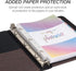 Samsill Vintage Hardback Jr. Book Style 3 Ring Binder, 1 Inch Round Ring, Holds 200 Sheets - Dark Brown...