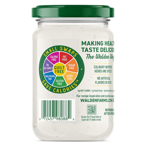 Walden Farms Light Alfredo Sauce, 12 oz. Jar - Thick & Creamy, Fresh and Flavorful, Vegan, Paleo & Keto Friendly, Non-Dairy Milk Substitute, 0g Ne...