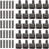 KUYLENT 20 Sets #10 Metal Zipper Latch Slider Retainer Insertion Pin Zipper Bottom Stopper Repair Kit (Dark Gray)...