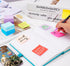 12 Pads Mini Sticky Notes 2 x 2In,12 Bright Colorful Sticky Note Pads 50 x 50mm,1200 Sheets Small Posted Notes,100 Sheets/Pad Super Sticking Power...
