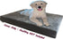 Dogbed4less DIY Pet Bed Pillow Grey MicroSuede Duvet Cover and Waterproof Internal case for Dog and Cat at 37X27X4 Inch - Covers only...