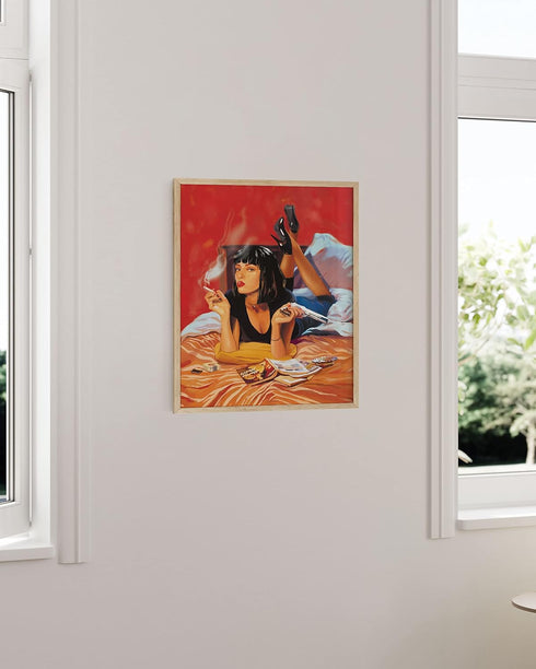 HAUS AND HUES Movie Scene Poster for Room Aesthetic 90s - Retro Movie Wall Art, Merchandise Art, College Wall Decor, Noir Film College Posters UNF...
