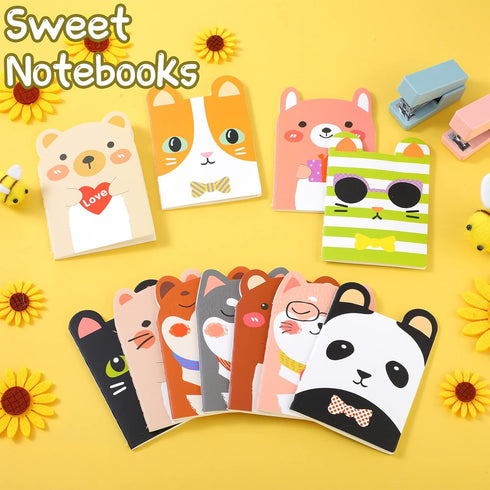 Yexiya 36 Packs Mini Cute Animal Notebooks Christmas Funny Cartoon Animal Notebook for Christmas Valentine's Day Gift School Office Party Favors (...