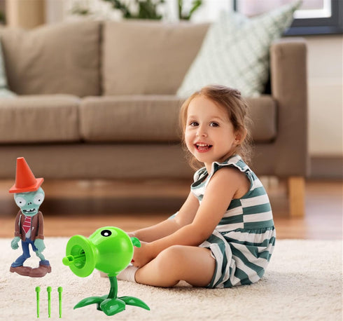 2 PCS Plants and Zombies Toys Action Figures Zombies PVZ Toys Set 1 2 Series Great Gifts for Kids and Fans,Birthday and Christmas Party...