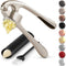 Zulay Kitchen Premium Garlic Press Set - Rust Proof & Dishwasher Safe Professional Garlic Mincer Tool - Easy-Squeeze, Easy-Clean with Soft, Ergono...