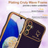 MINSCOSE for Samsung Galaxy A14 5G Phone Case,Luxury Cute Curly Wave Frame with Love Heart Plating Pattern,Raised Full Camera Lens Protection Cove...