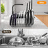 FLSEPAMB Lid Organizer Pot Lid Organizer 10-Tier Pot Lid Rack Holder Suitable for Bakeware Dish Plate, Cutting Boards, Pots & Pans, Serving Trays,...