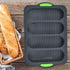 Silicone Bread Pan for Baking Bread Mold with Four Hole,Nonstick &Easy Clean&Heat Resistant Silicone Loaf Pan,for Home Handmade Bread (green)...