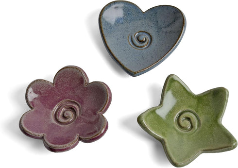 Tea Bag Coasters Trinket Plates, Set of 3, Handmade in the USA...