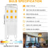 G9 LED Bulbs 2W,2Watt Light Bulb 25W Halogen Equivalent 250LM,120V Mini T4 G9 Base 3000K Warm White,No Flicker, for Bathroom, Vanity, Ceiling Lamp...
