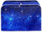 Toaster Cover 4 Slice Blue for Kitchen Galaxy Print Toaster Dust Cover, Washable & Waterproof for Kitchen Universal Size Microwave Oven Dustproof ...