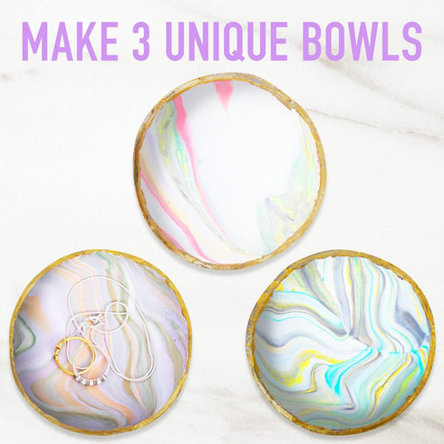 JOiFULi Make Your Own Clay Jewelry Bowls Arts and Crafts Kit Gifts for Girls Kids Ages 8 9 10 11 12 Years Old...