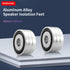 Audiocrast 4X Silver HiFi Speaker Isolation Feet Pad, Aluminum 40x20mm Audio Stand Feet Amplifier Shock Absorber Non-Slip Hi-End Vibration Dampene...