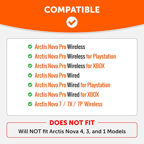 WC Side Speaker Plates for Arctis Nova Headsets Made by Wicked Cushions | Fits Arctis Nova Pro Wireless, Pro Wired, Nova 7, 7X, 7P | Designs Perfe...