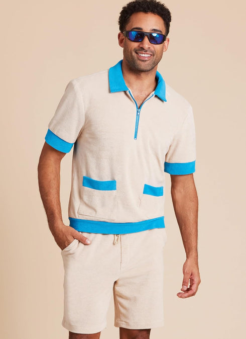 McCall's Men's Knit Shirts and Shorts Sewing Pattern Kit, Design Code M8414, Sizes 34-36-38-40-42...
