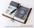 Robrasim Leather Journal Refillable Travelers Notebook, Antique Handmade Leather Writing Diary Notepad, Travel Journal Notebook for Men & Women, M...