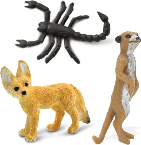 Safari Ltd. Good Luck Minis Desert Fun Pack - 8 Pack of (1) Inch Animal Figures - Toy for Boys, Girls & Kids Ages 5+...