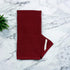 Maroon Dark Red Brick Red Kitchen Hand Dish Towels: Oversized 28" x 18",100% Cotton Cloth Soft Cleaning Drying Absorbent Textured Design, Set of 3...