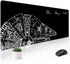 Mouse Pad Desk Mat Gaming Large Keyboard Cute Office Desktop Computer Laptop Black XXL Long Giant Big Cool Modern Design Unique for Women Girls Me...