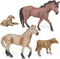 Farm Animals Cows Sheep Horses Toys 4PCS Realistic Cows Figures Horses Figurines Sheep Toys Playset for Toddlers Arab Foal Model for Birthday Part...