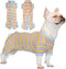 TONY HOBY Dog Pajamas, Male Dog Pajamas with Blue Stripe, Dog 4 Legged Pajamas Pet Clothes for Small Medium Size Dog (Green&Blue, Boy, XS)...