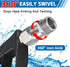 Boltigen 2Pcs M22-14mm Pressure Washer Swivel Fitting, Anti Twist M22 Male to Female Connector Joint, 360 Degree Kink Free Swivel Fitting for Pres...