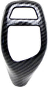 iJDMTOY Glossy Black Carbon Fiber Pattern Shift Knob Cover Shell Compatible with BMW Fxx 2 3 4 5 6 Series X3 X4 X5 X6 Performance Sports Shifter...